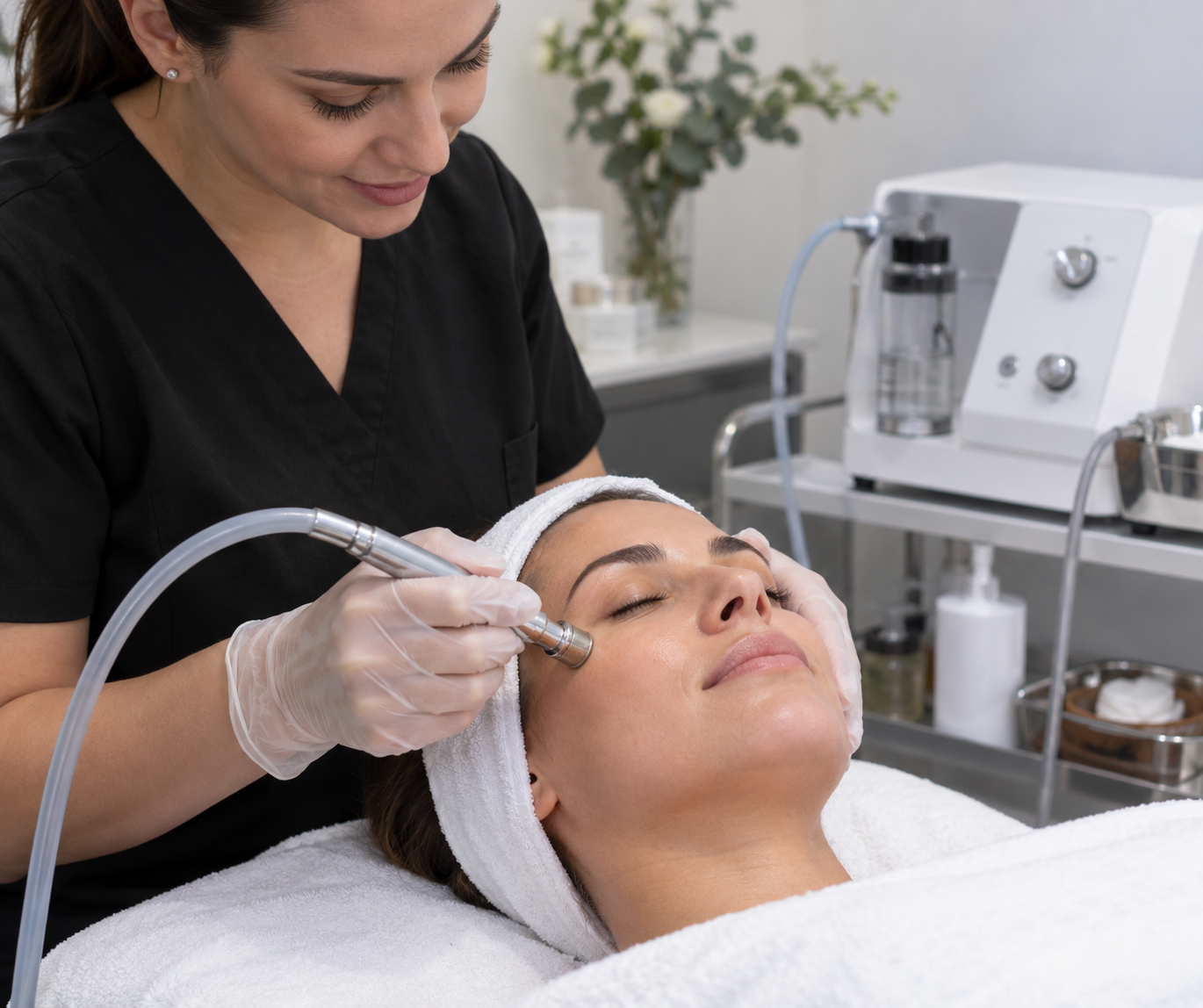 Microdermabrasion treatment